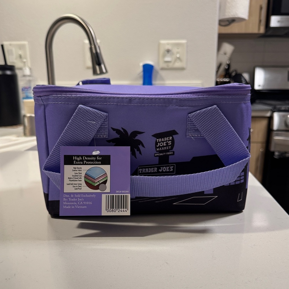 Trader Joe's Purple Insulated Lunch Bag
